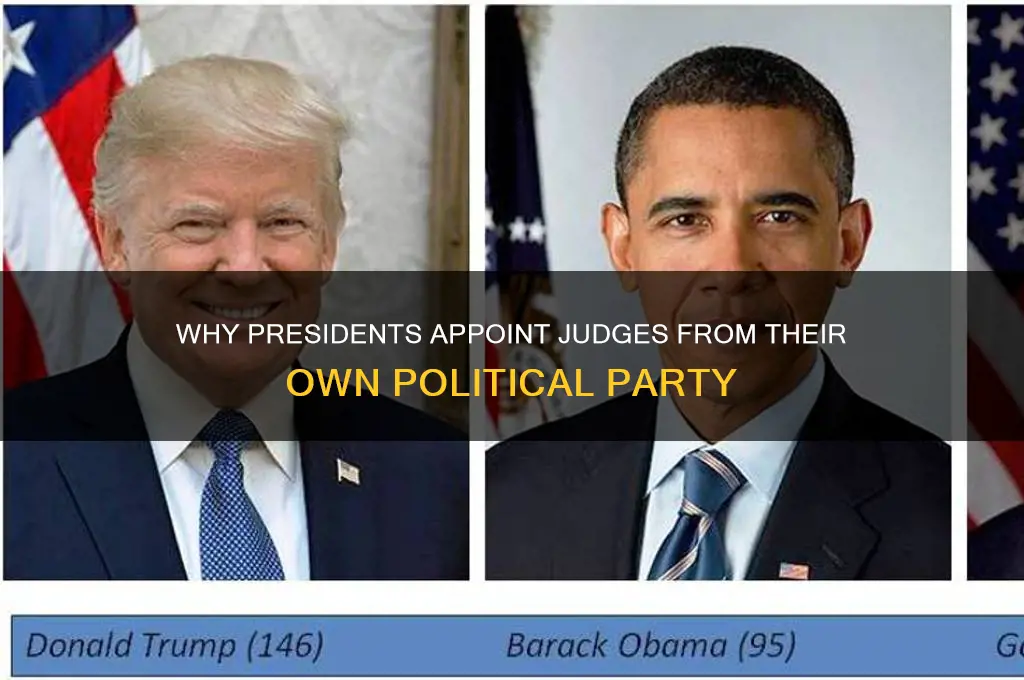 why do presidents choose judges from their own political party