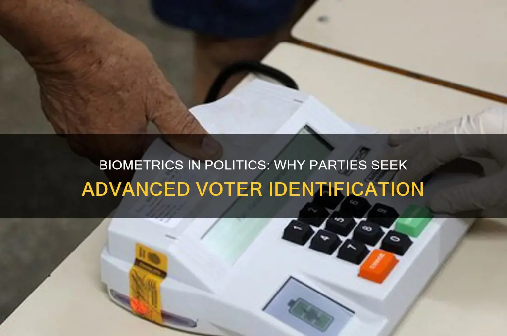 why do the political parties want biometerics