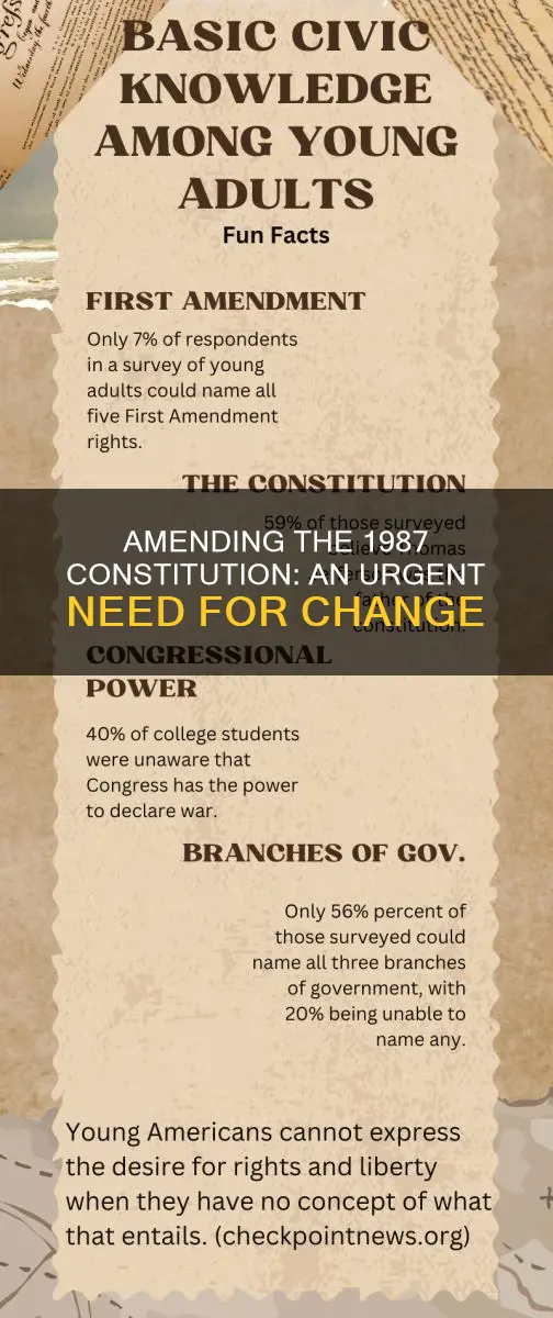 why do we need to amend the 1987 constitution
