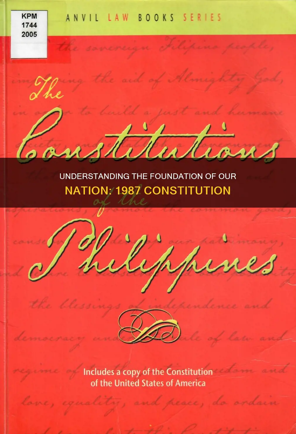 why do we need to study 1987 constitution