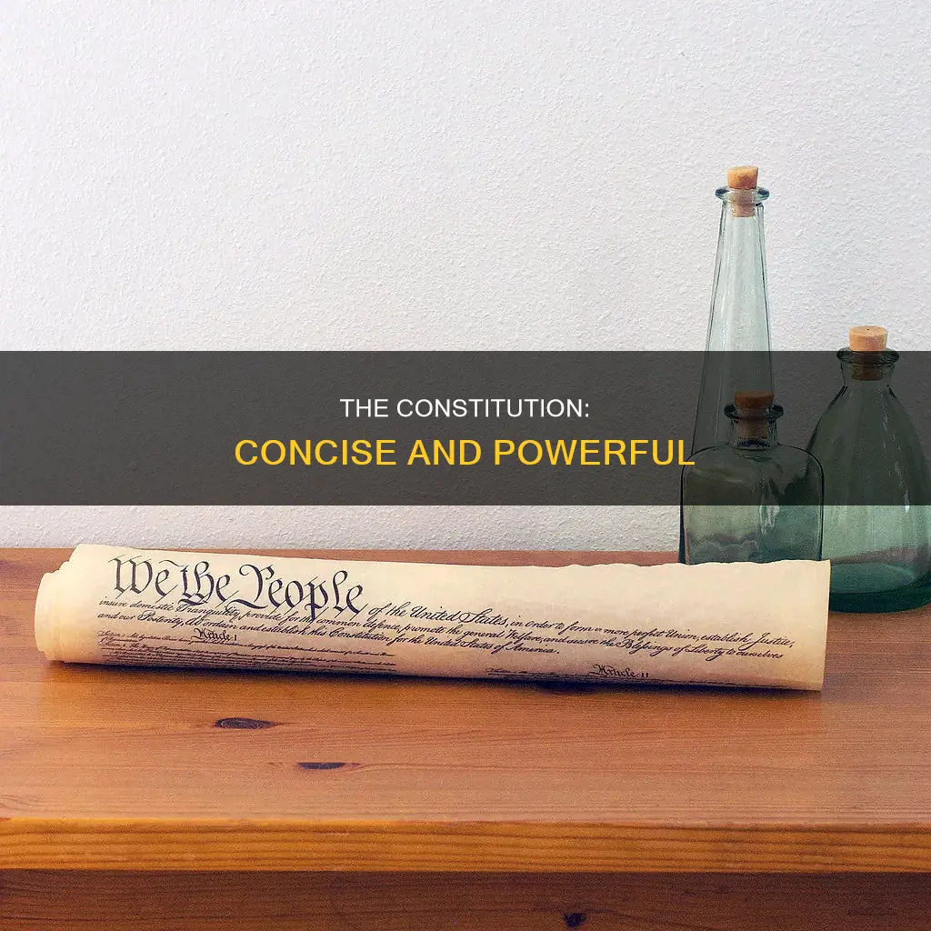 why do you think the constitution is so short