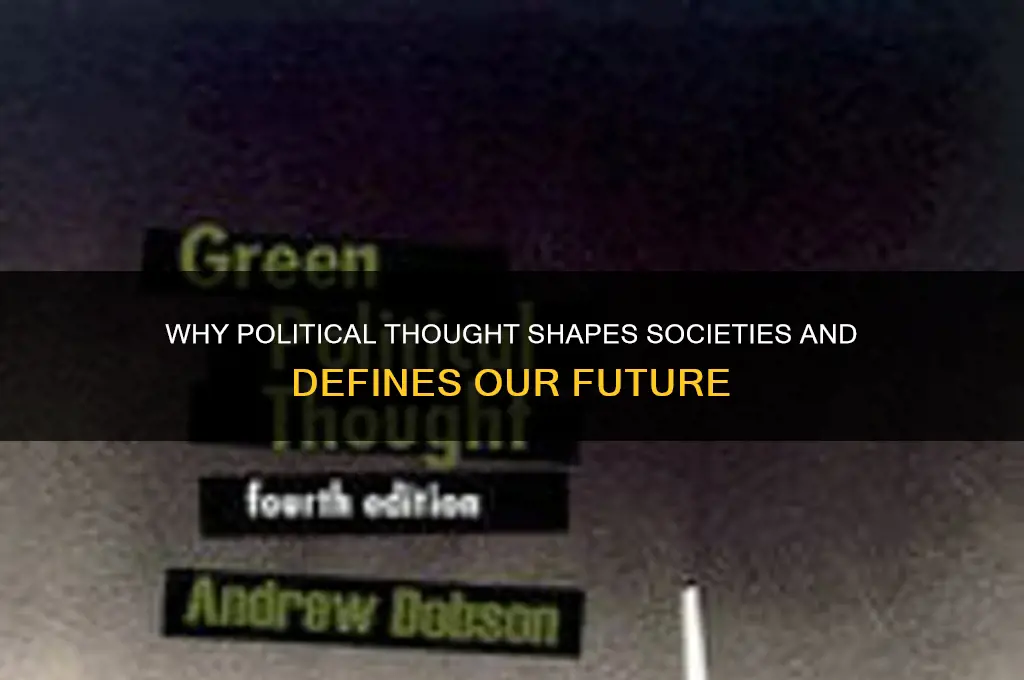 why does political thought matter