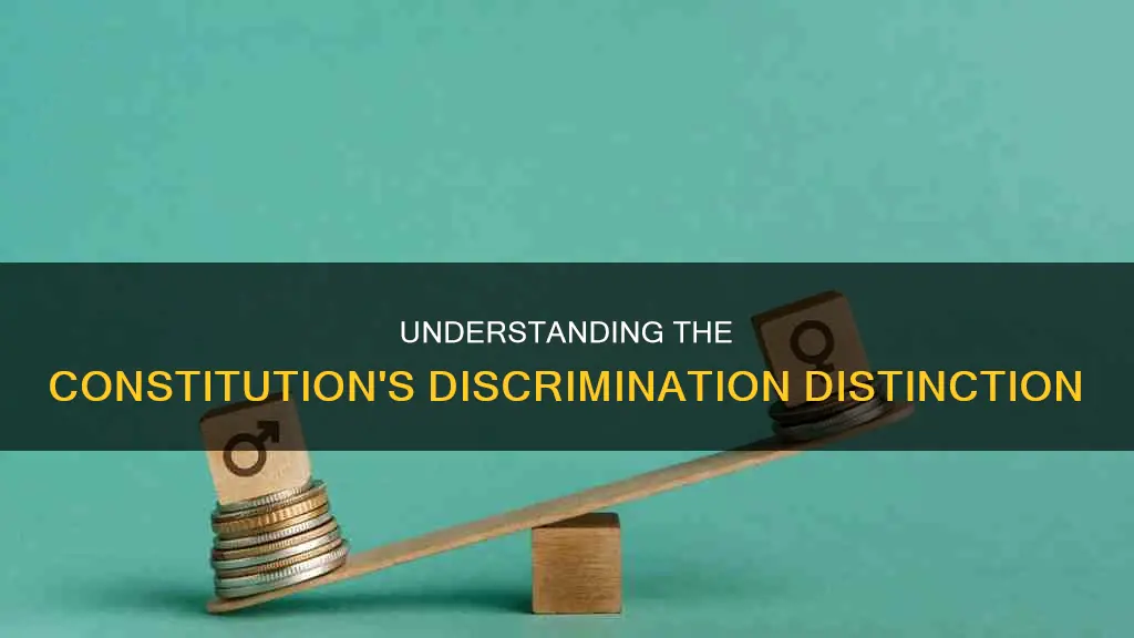 why does the constitution distinguish between fair and unfair discrimination