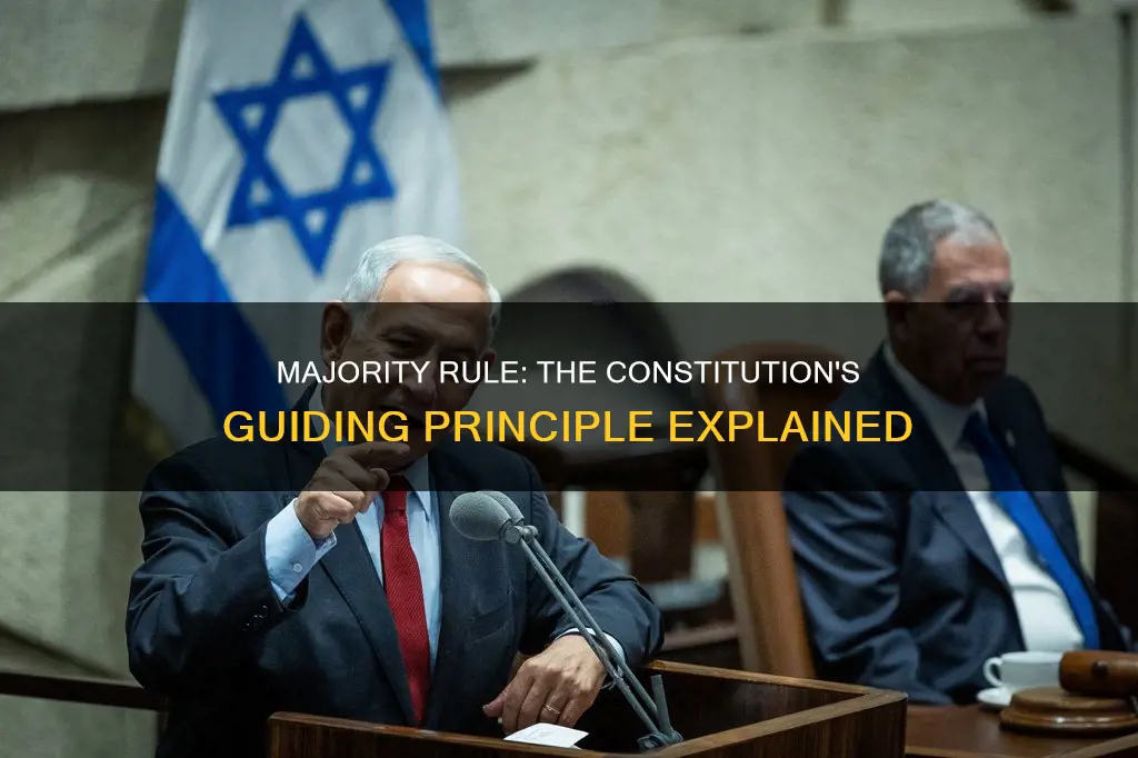 why does the constitution establish the principle of majority rule