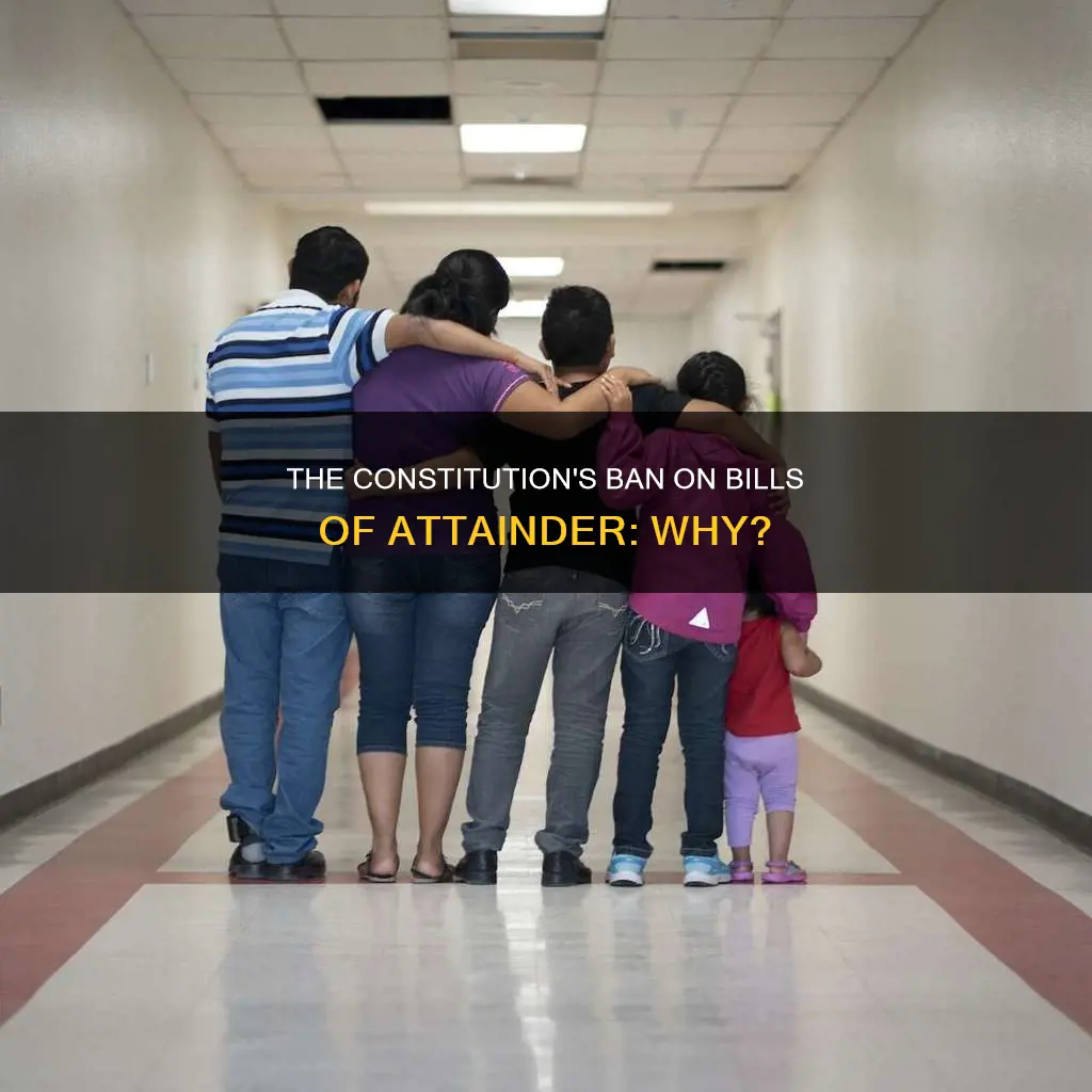why does the constitution forbid a bill of attainder