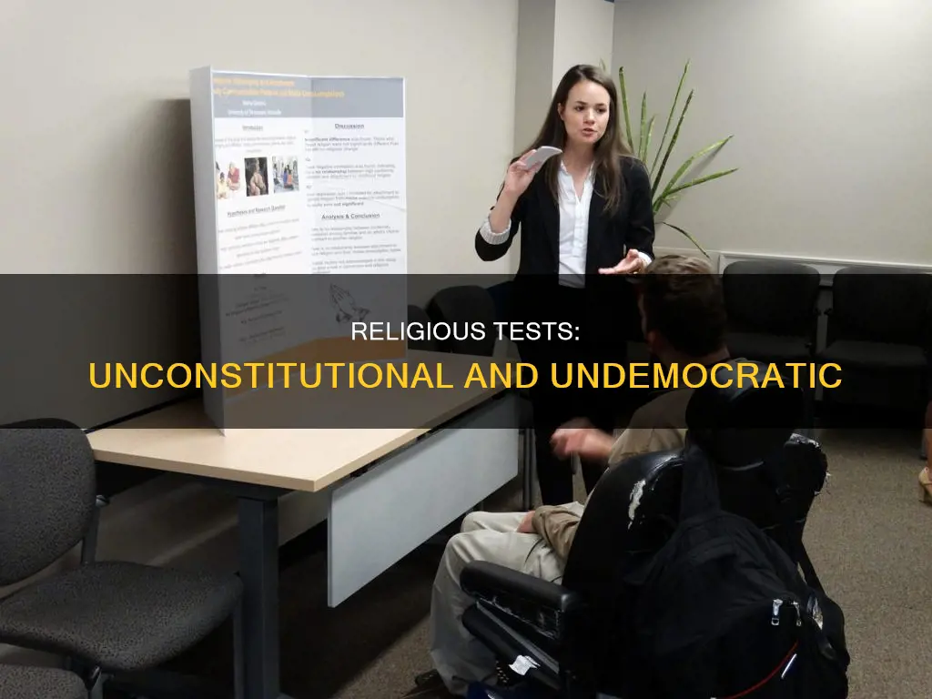 why does the constitution forbid a religious test for office