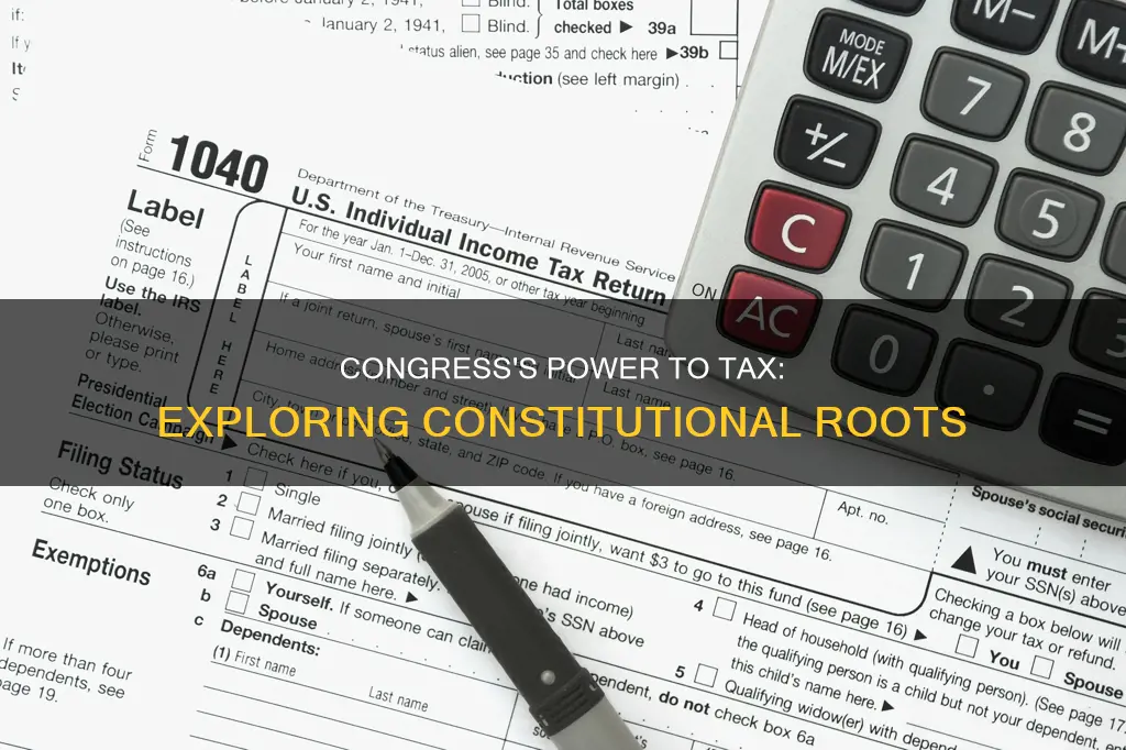 why does the constitution give congress the power to tax