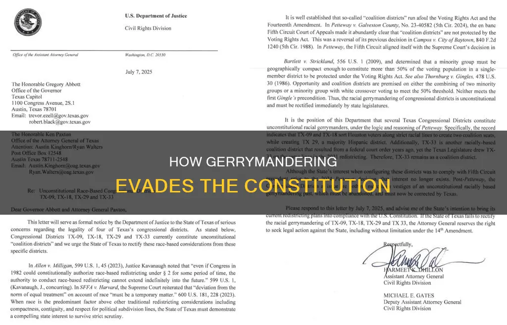 why does the constitution not prevent partisan gerrymandering