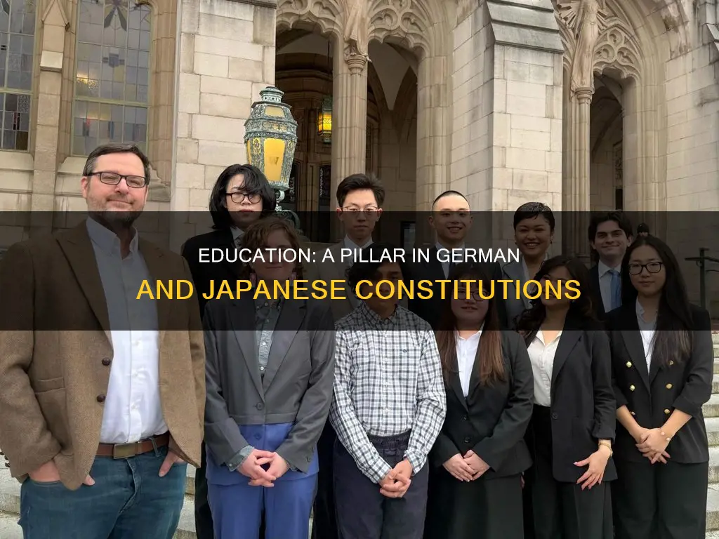why does the german and japanese constitution talk about education
