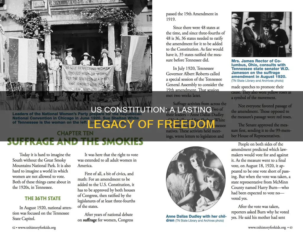 why does the us constitution work so well