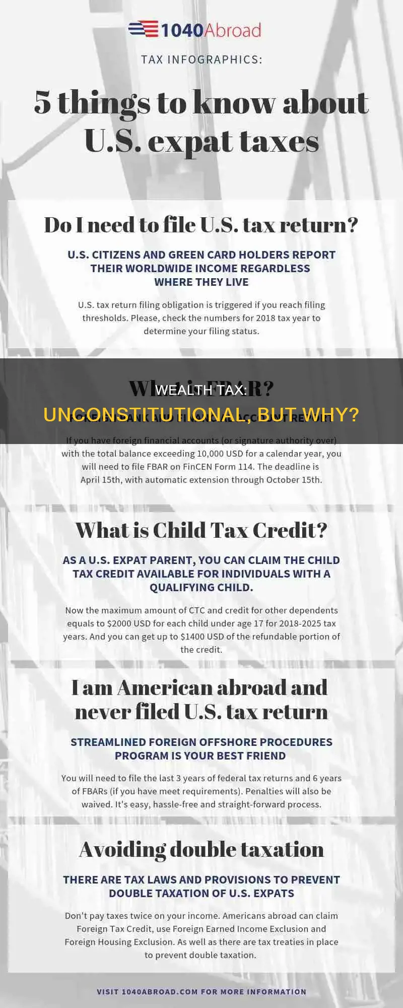 why doesnt the constitution allow for taxation of wealth