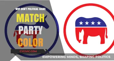 Why Political Signs Often Ignore Traditional Party Color Schemes