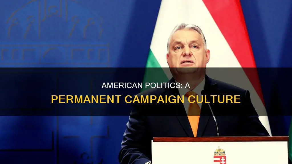 why has american politics become described as a permanent campaign