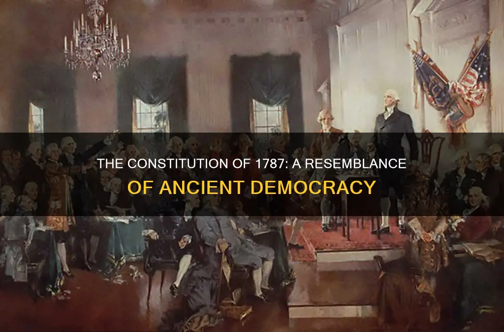 why has the constitution of 1787 been said to resemble