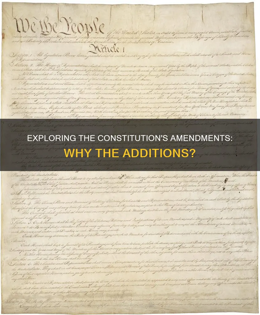 why have 17 extra amendment added to the constitution