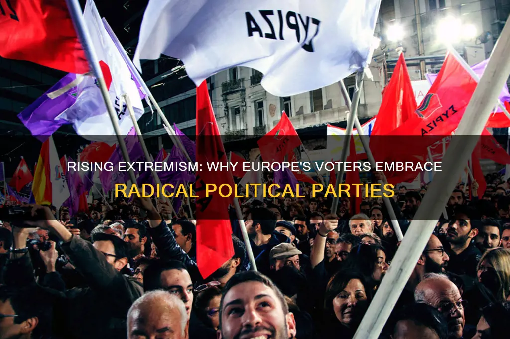 why have radical political parties become increasingly popular in europe