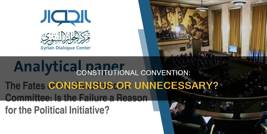 why hold a constitutional comvention when theres no consensus