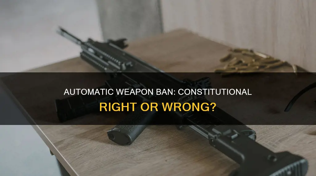 why is a fully automatic weapon ban constitutional