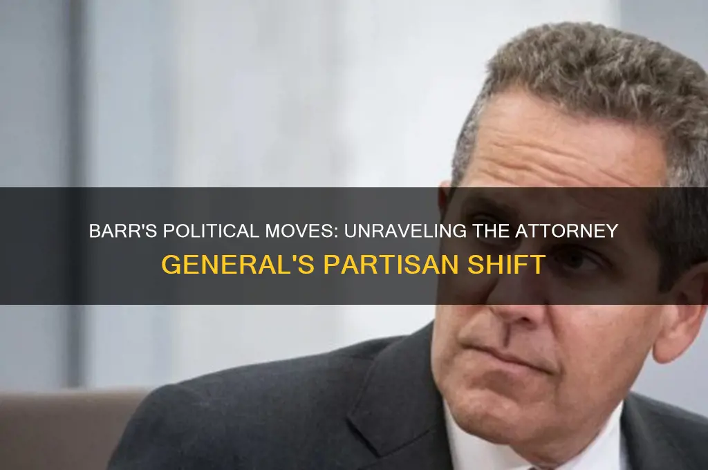 why is barr being political