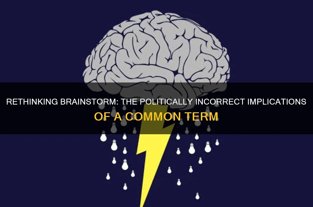 why is brainstorm politically incorrect