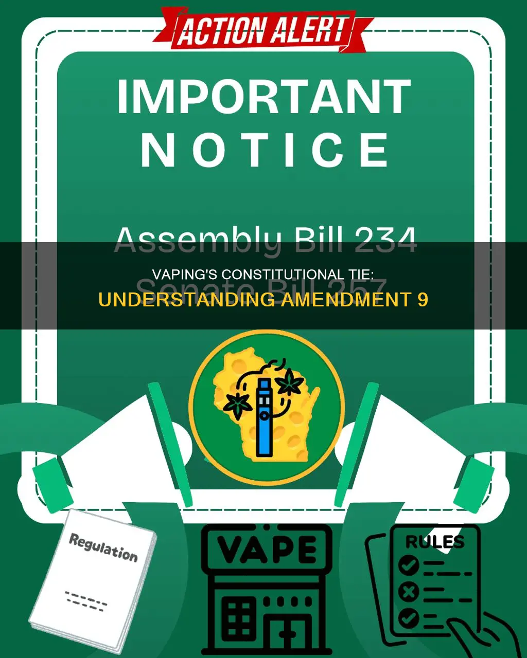 why is constitutional amendment 9 tied to vaping