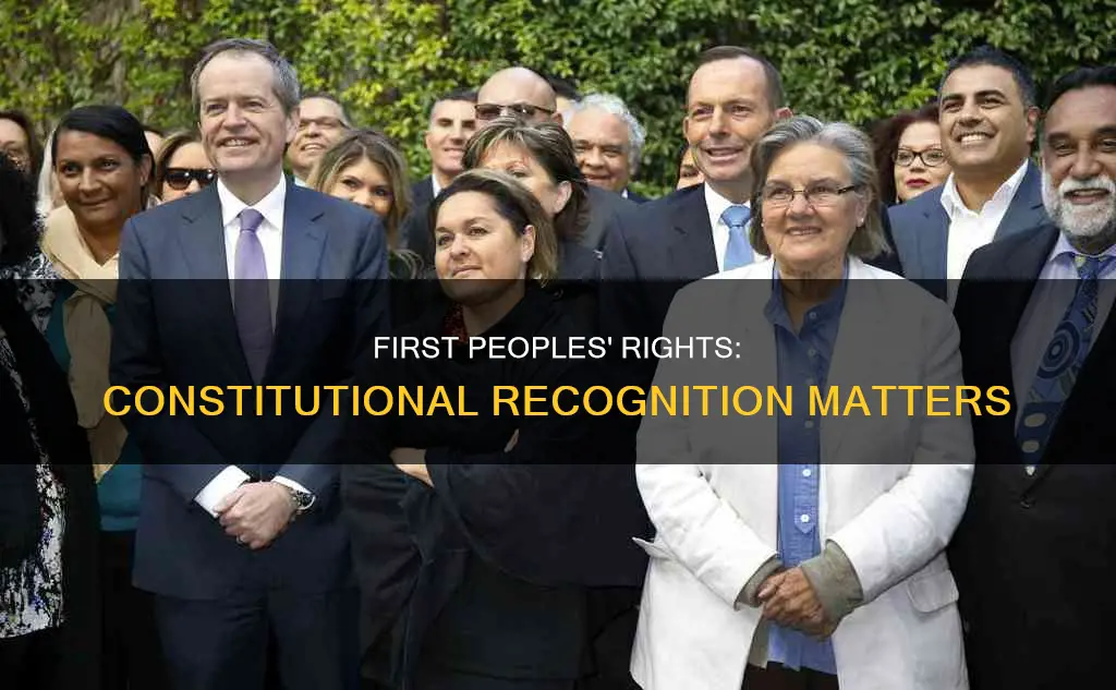why is constitutional recognition of first peoples important
