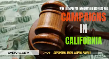 California Campaigns: Employer Information Required?