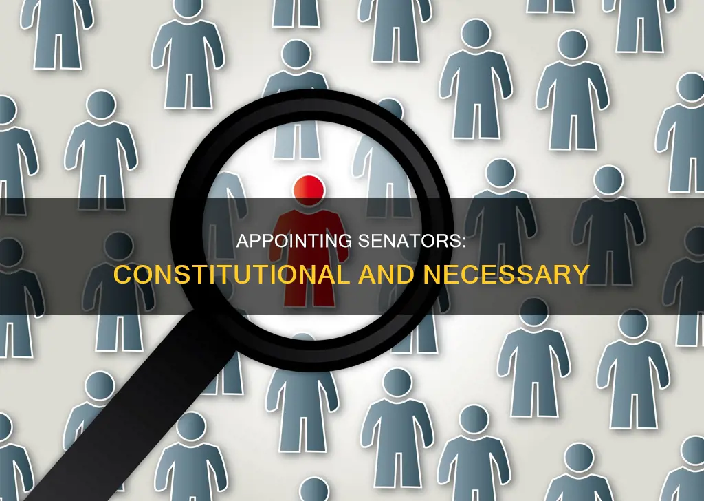 why is it constitutional to appoint another senator
