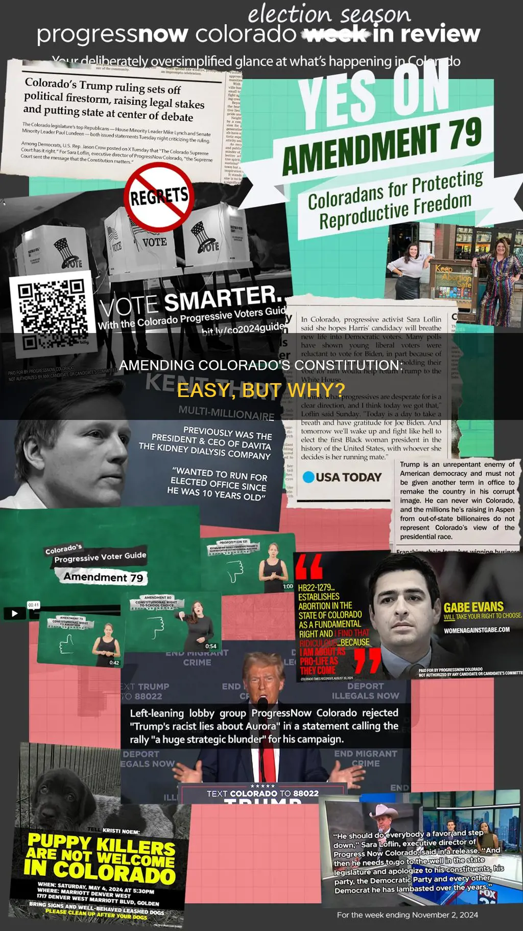 why is it so easy to amend the colorado constitution