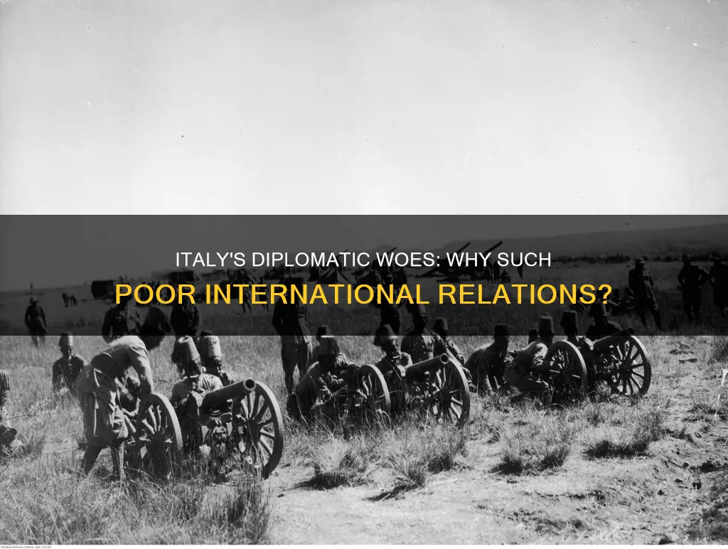 why is italy so bad in diplomacy