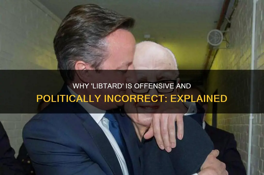 why is libtard politically incorrect