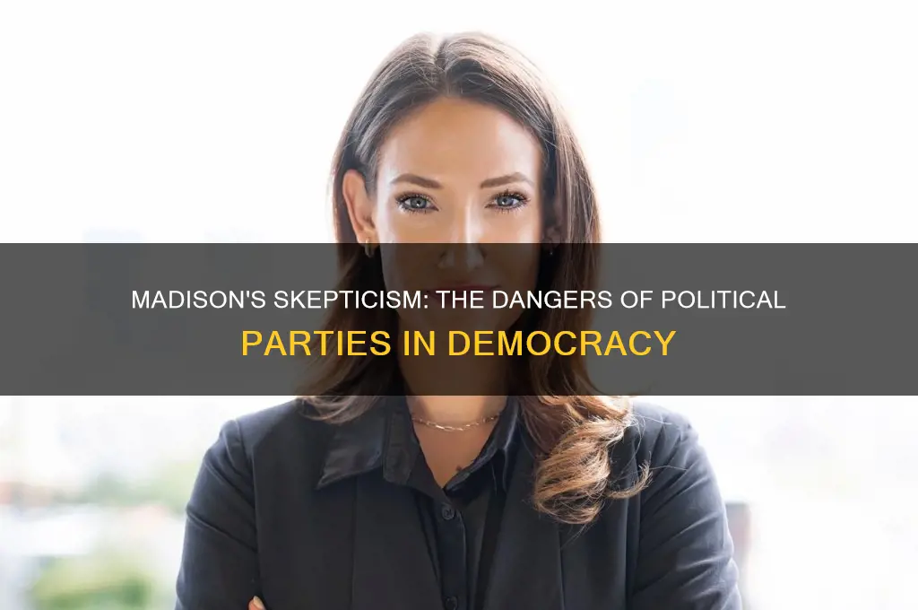 why is madison suspicious of political parties