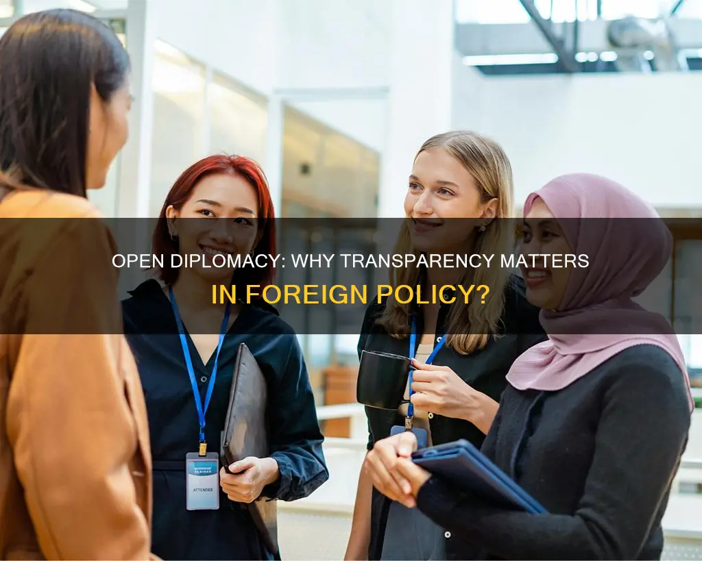 why is open diplomacy important
