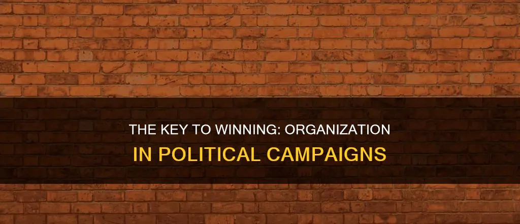 why is organization important to a political campaign
