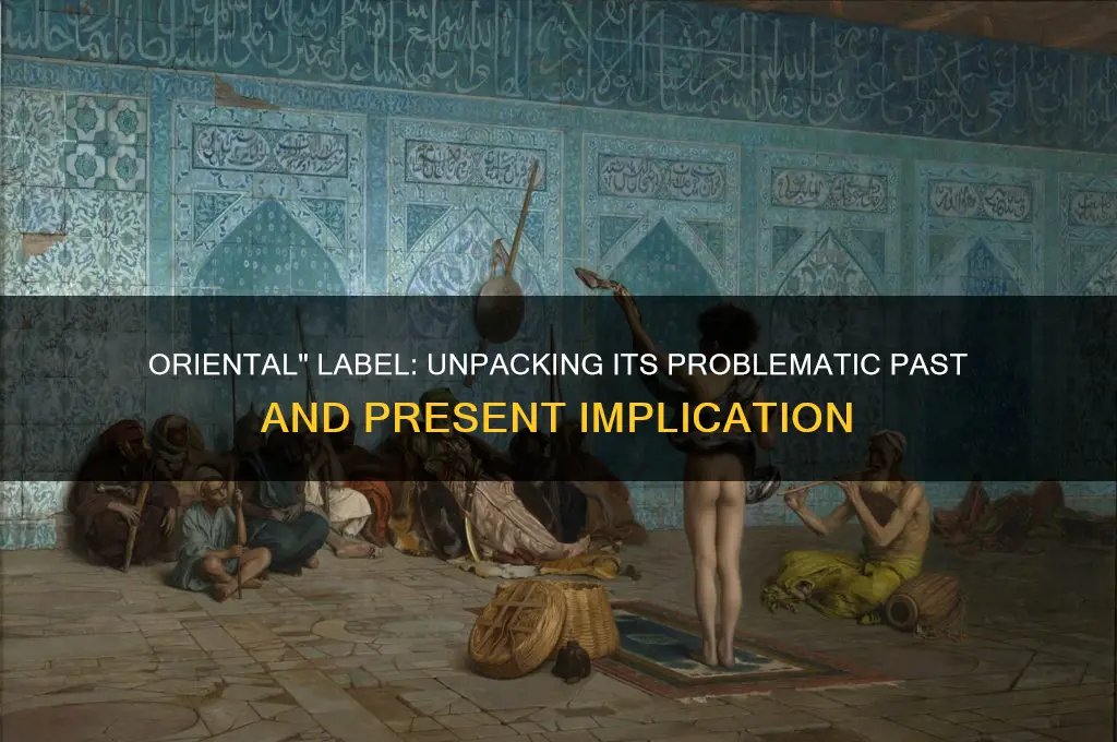 why is oriental politically incorrect