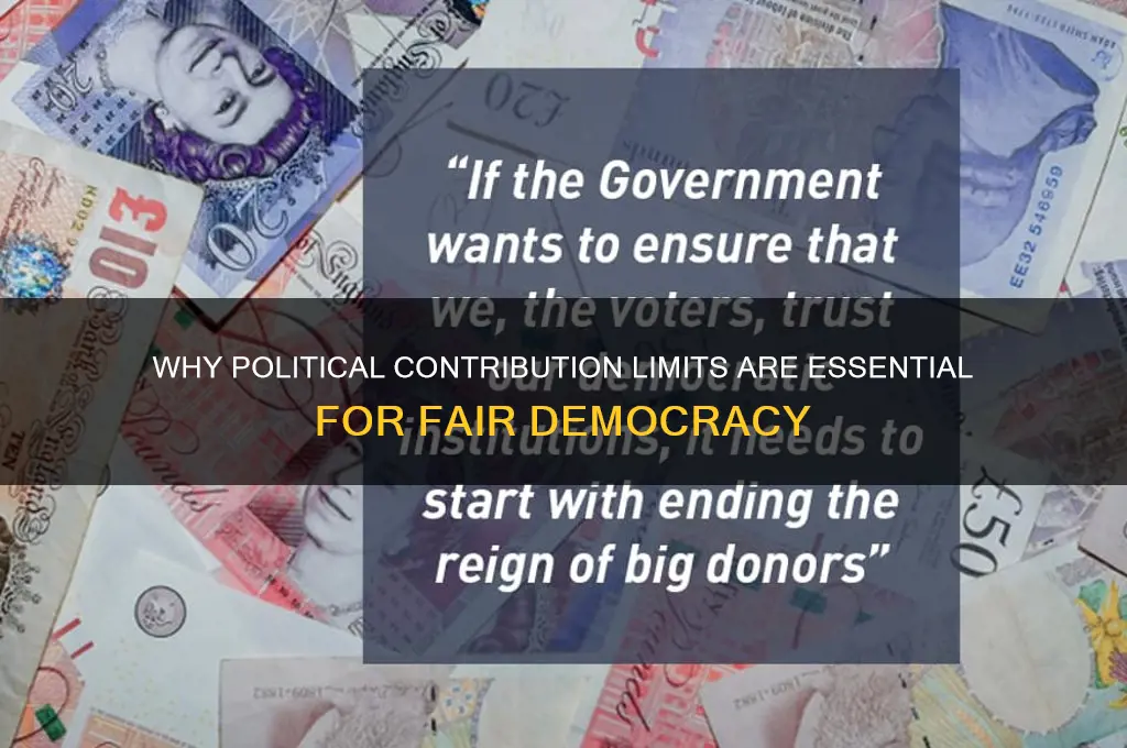 why is political contributions lmited