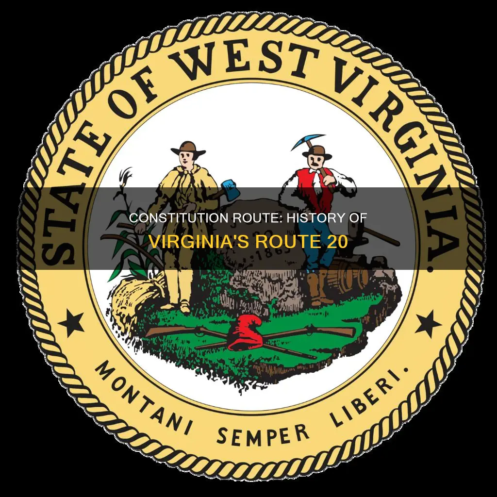 why is route 20 in va called constitution route
