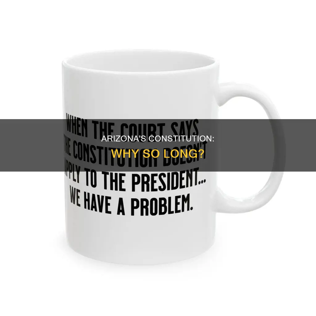 why is the arizona constitution longer than the us constitution