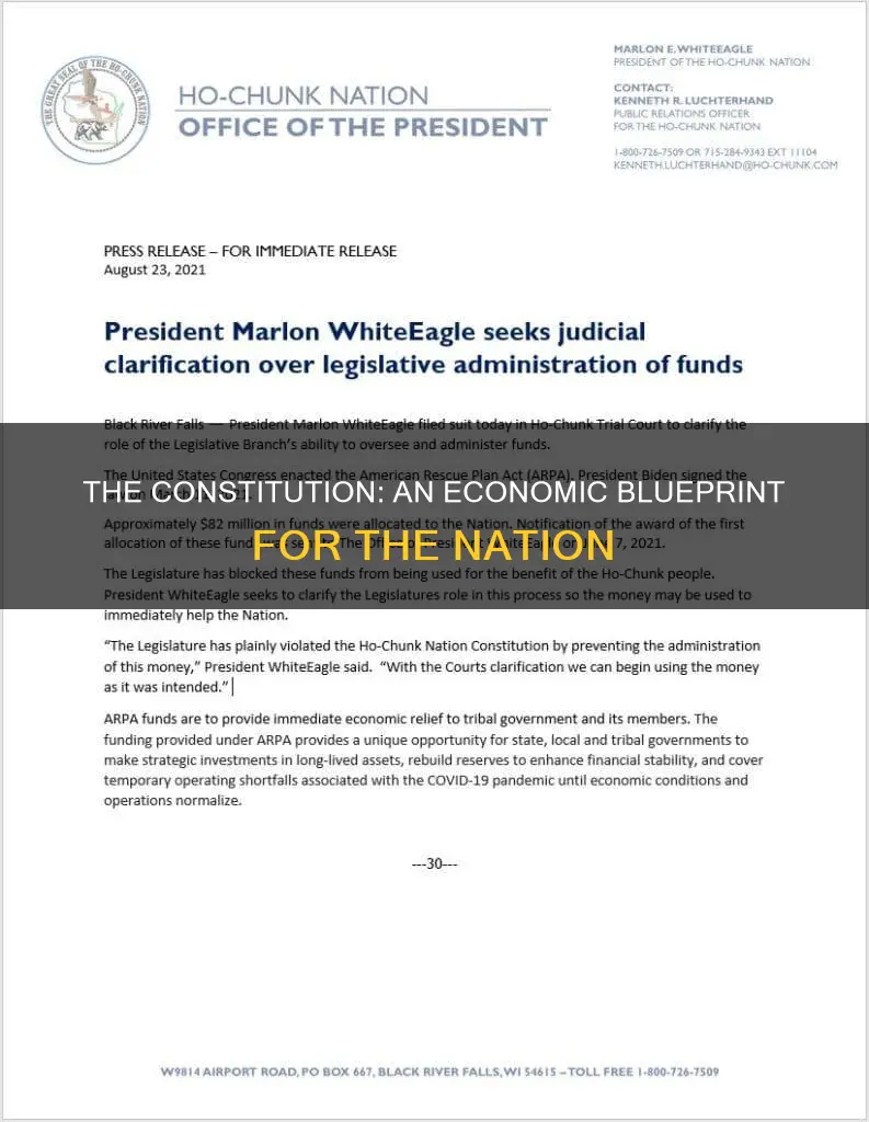 why is the constitution callled an economic document