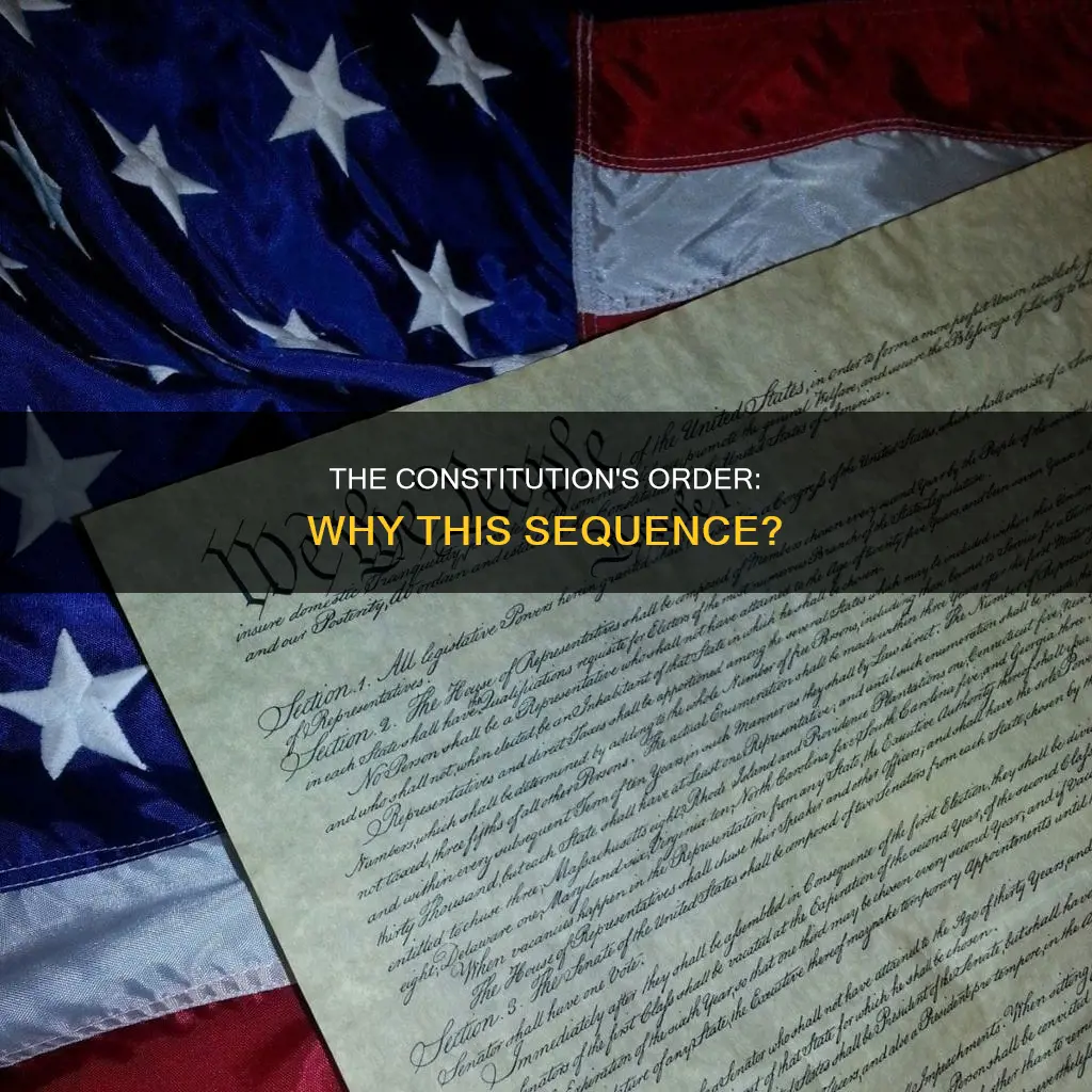 why is the constitution organized in that order