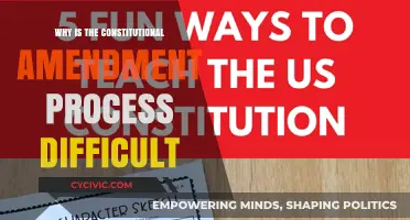 Amending the Constitution: A Tough Task