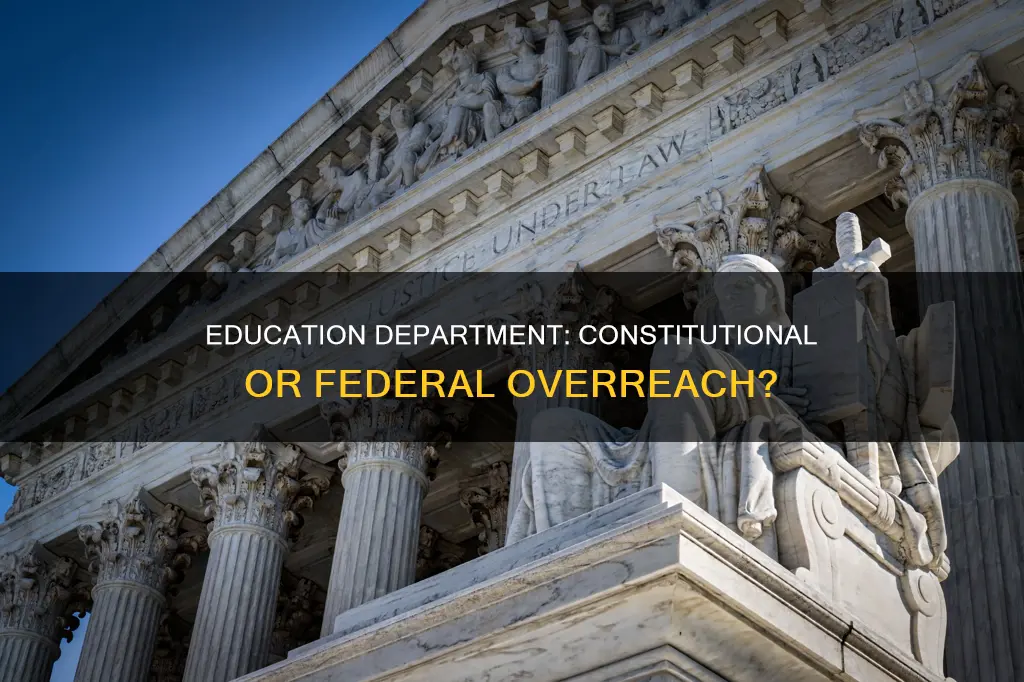 why is the federal department of education constitutional
