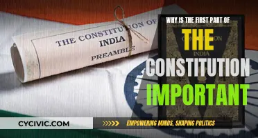 The Constitution's First Part: Foundation of Our Democracy