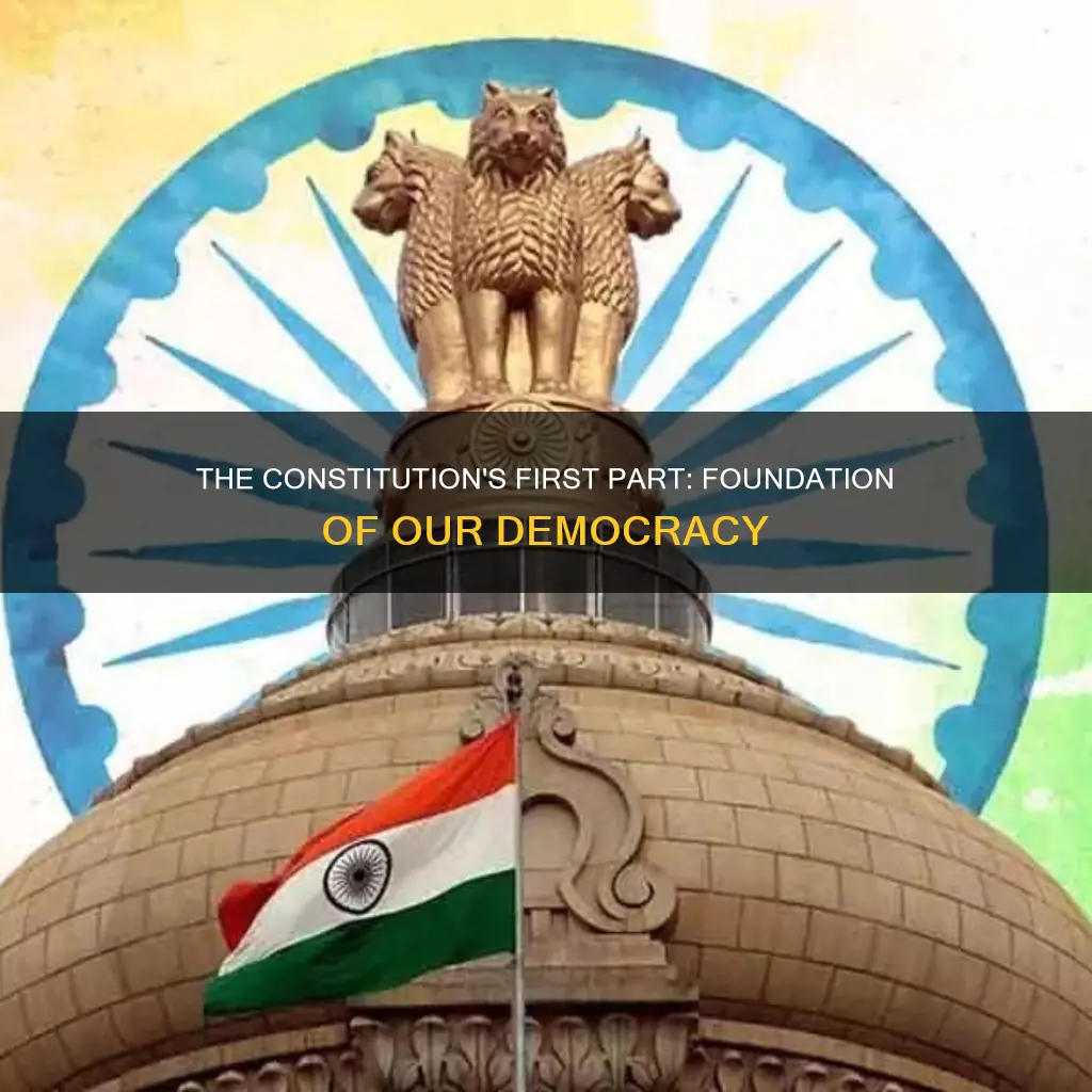 why is the first part of the constitution important