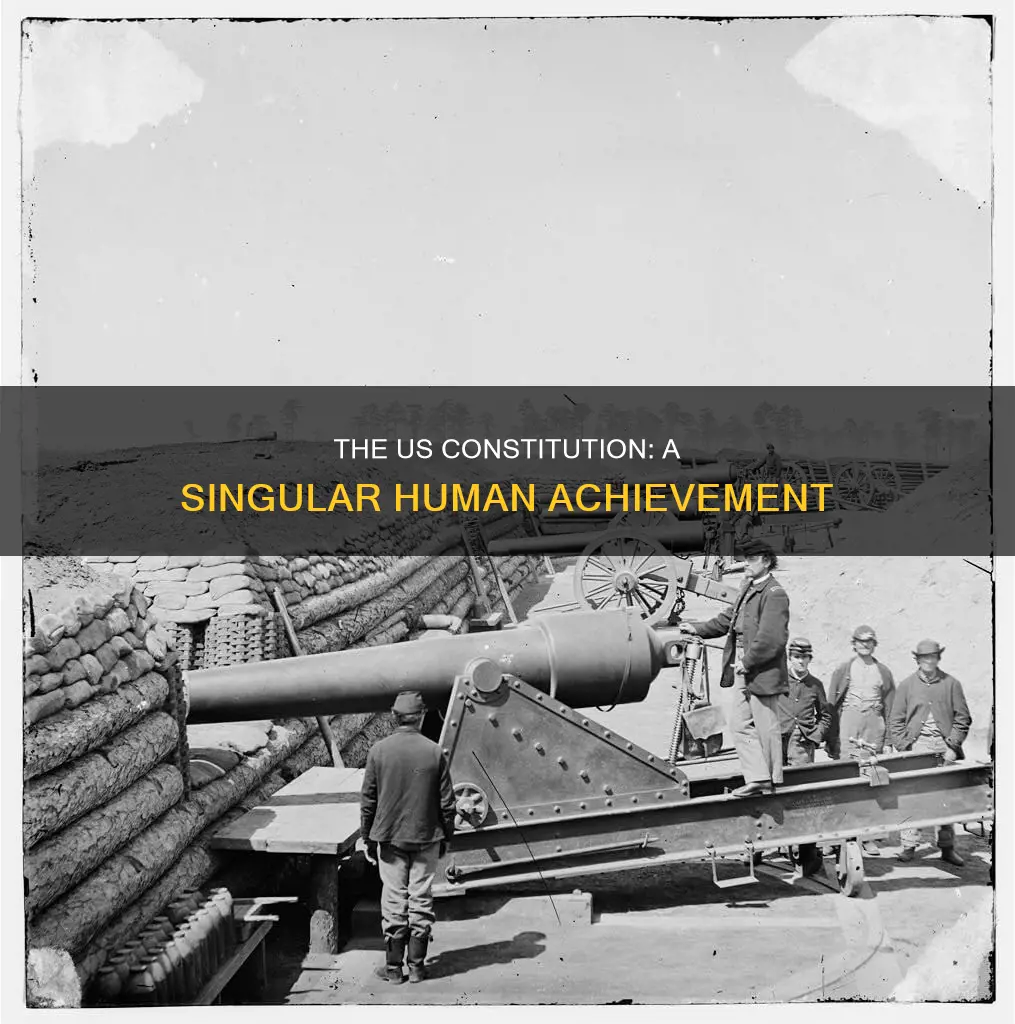 why is the u s constitution unique in human history