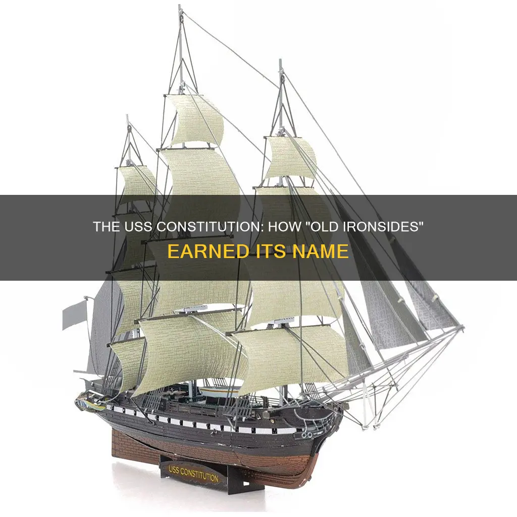 why is the uss constitution nicknamed old ironsides