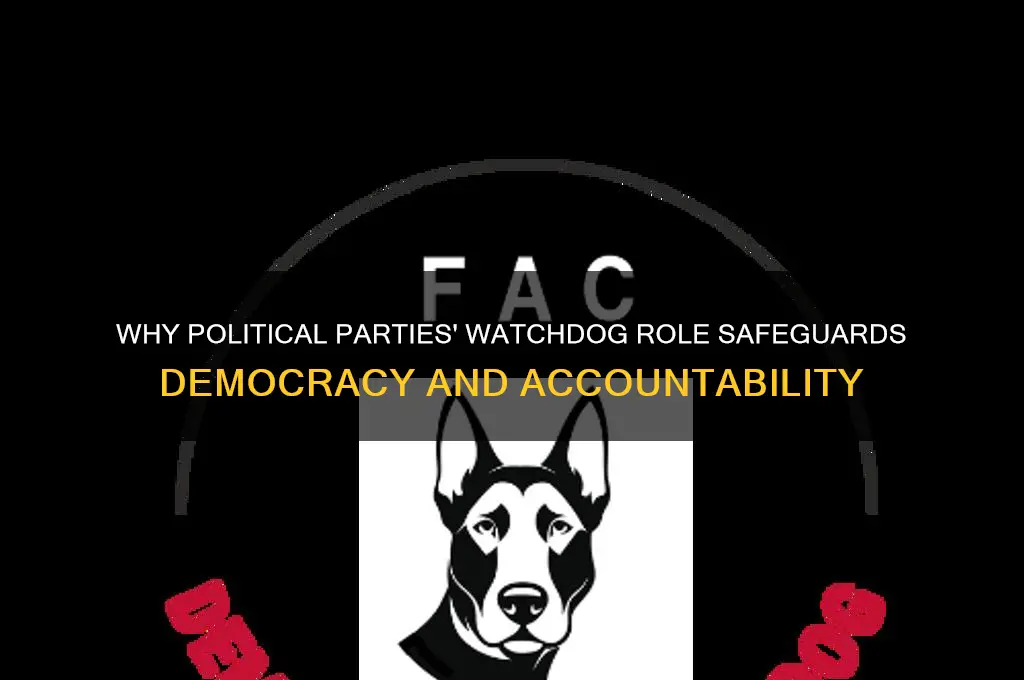 why is the watchdog function of political parties important