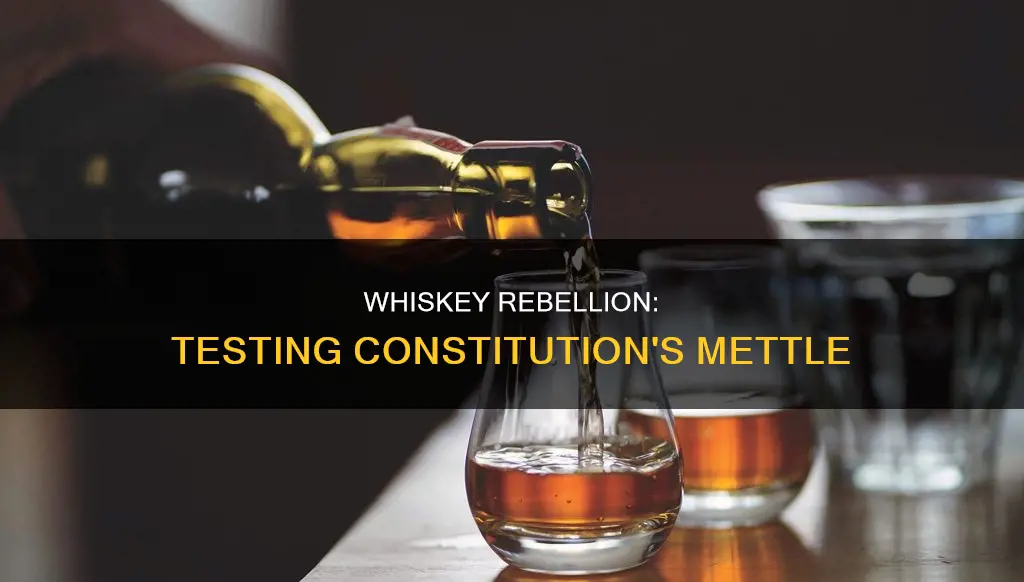 why is the whiskey rebellion a threat to the constitution