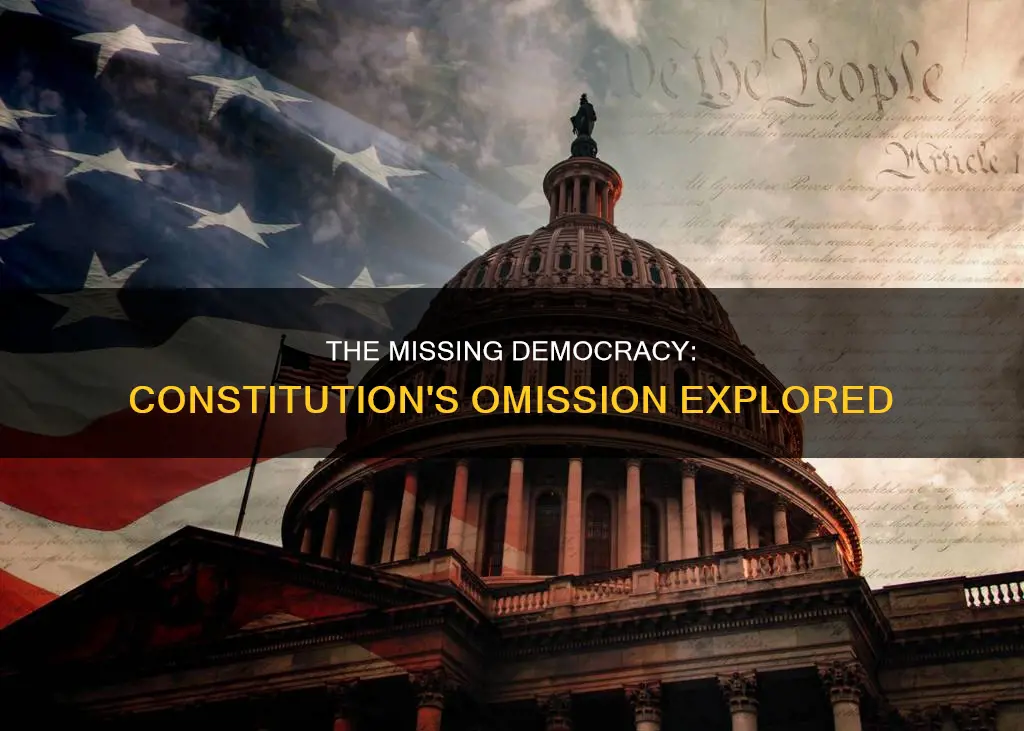 why is the word democracy not in the constitution
