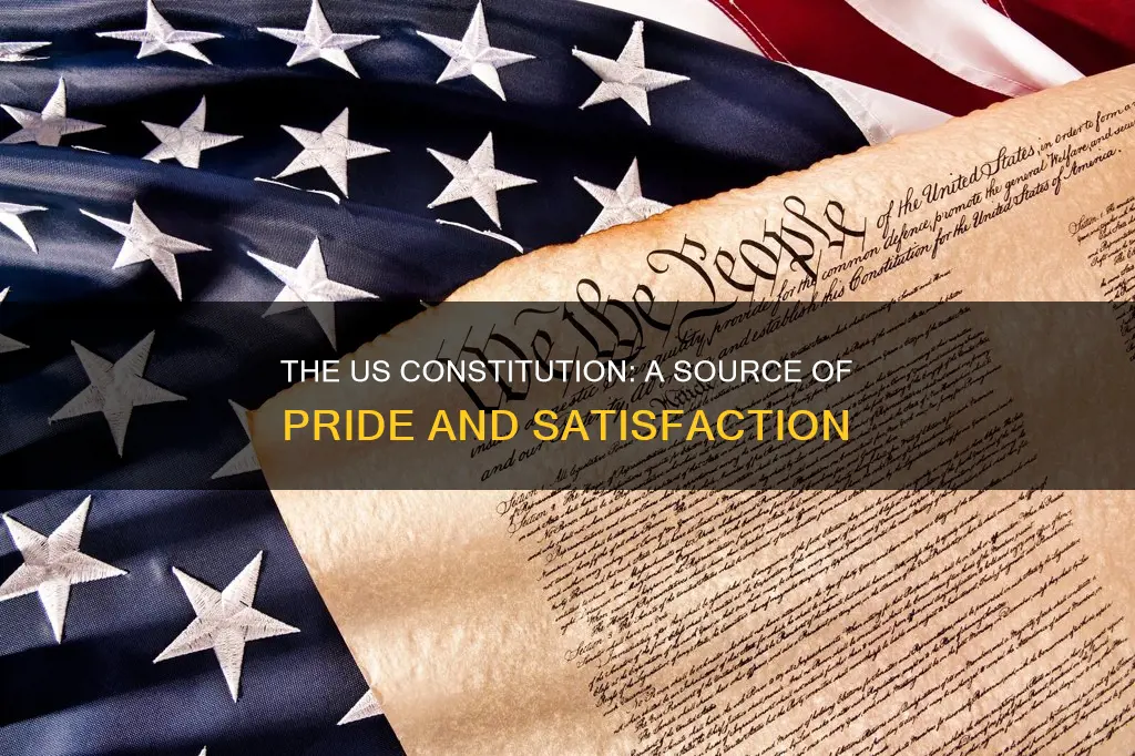 why is there cause for satisfaction with the us constitution
